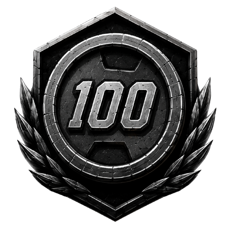 Century badge, locked